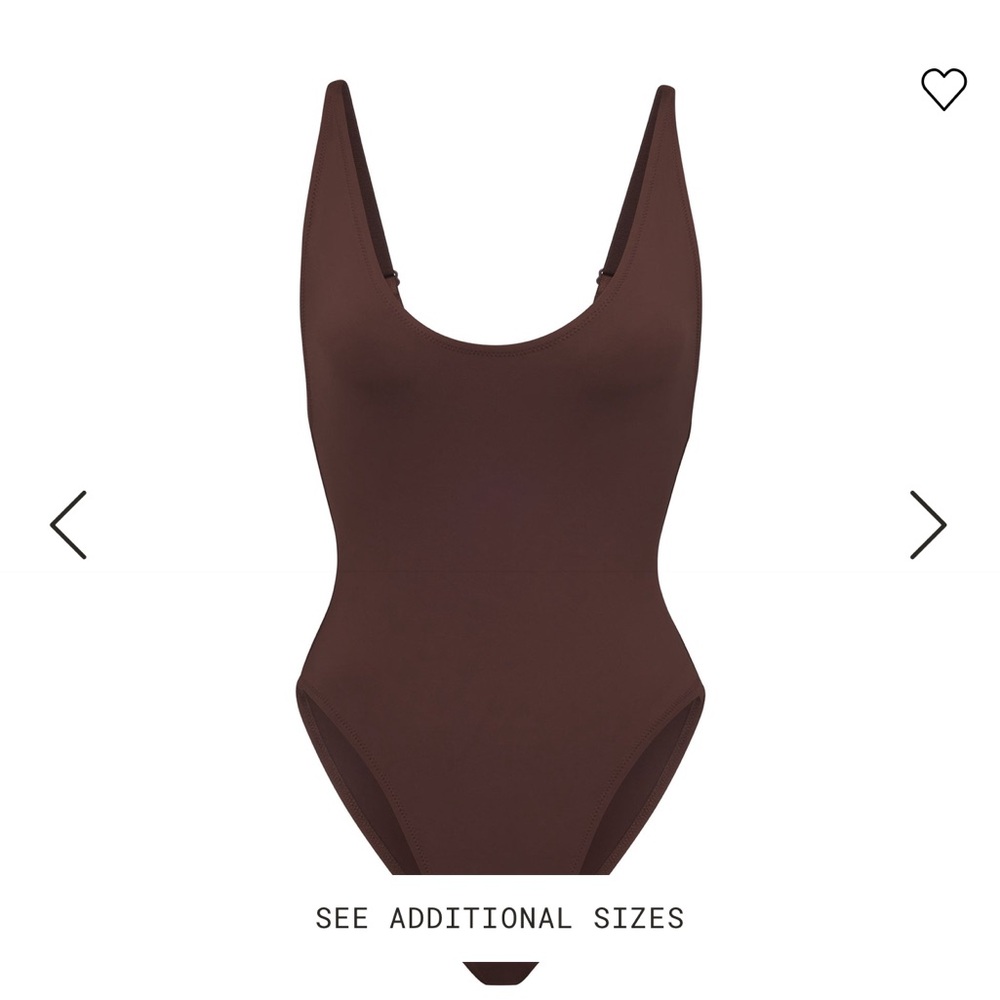 NWT Skims Signature Swim SCOOP NECK ONE PIECE